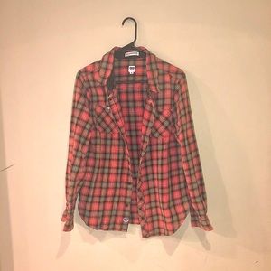 Flannel cardigan